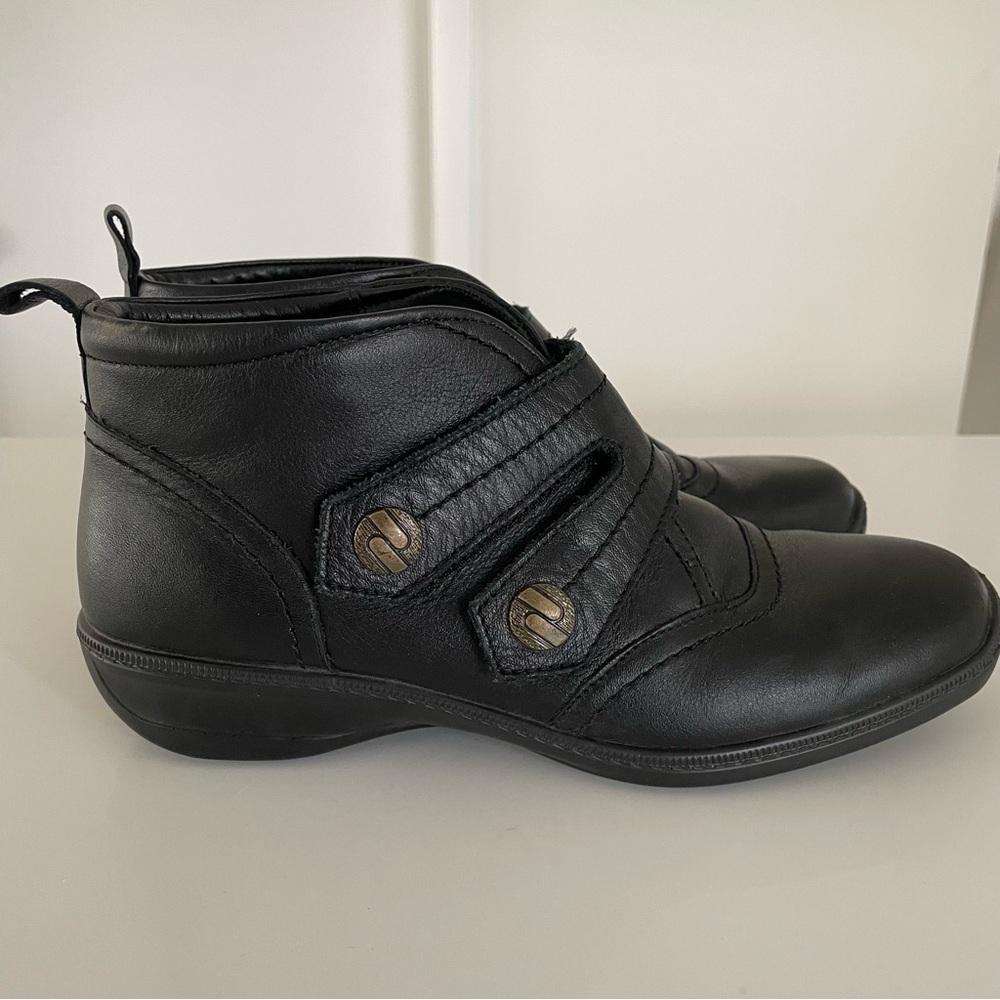 Hotter Women’s Nancy Ankle Boots Black Leather Size 7